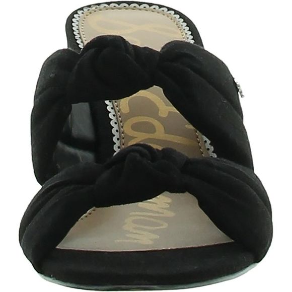 Sam Edelman Womens Shilou Black Knot-Front Slip On Dress Heels Shoes NWOB - Picture 3 of 4